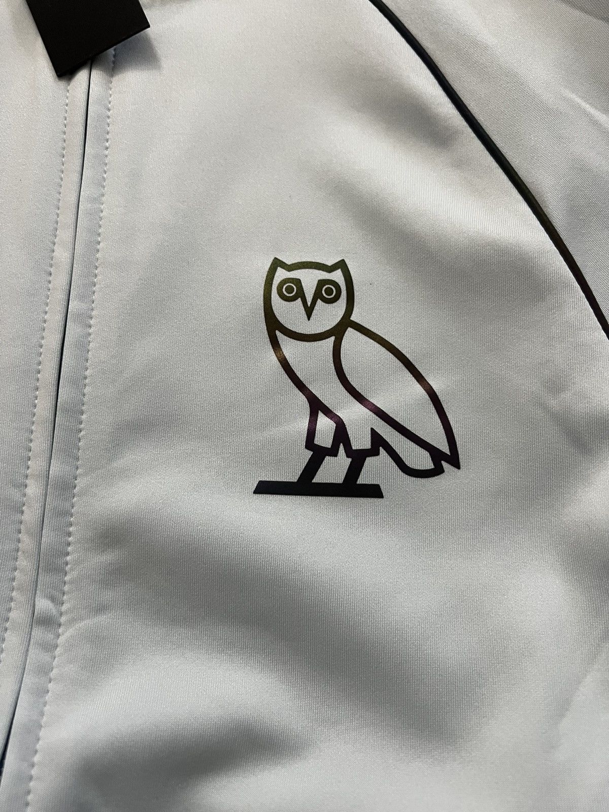 OVO factory Owl Octobers Very Own Drake Track Jacket Men’s Large White Full Zip Canada