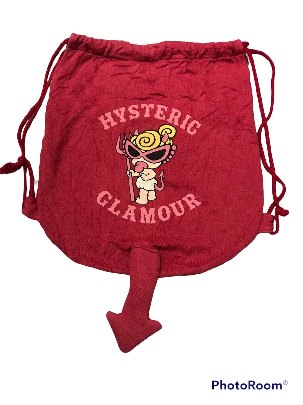 Hysteric Glamour × Japanese Brand vintage Hysteric Glamour Drawstring Bag With Tail Size ONE SIZE - 3 Thumbnail