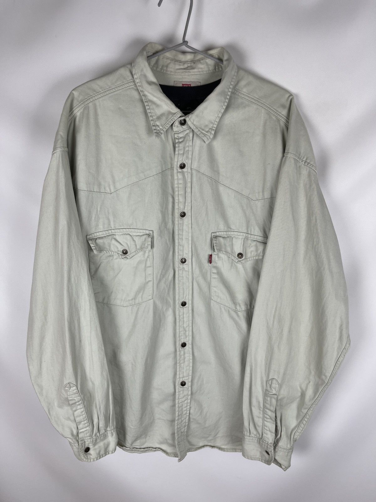 Levi's Levi’s vintage 90s beige denim shirt overshirt Size US XXL / EU 58 / 5 - 15 Thumbnail