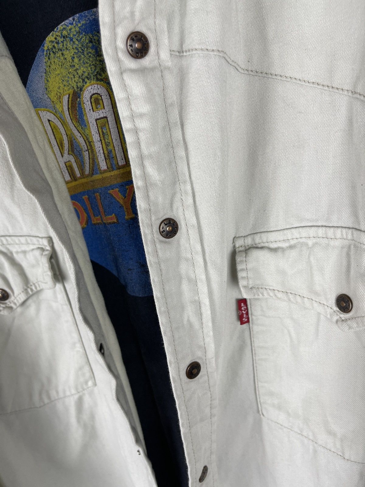Levi's Levi’s vintage 90s beige denim shirt overshirt Size US XXL / EU 58 / 5 - 9 Thumbnail