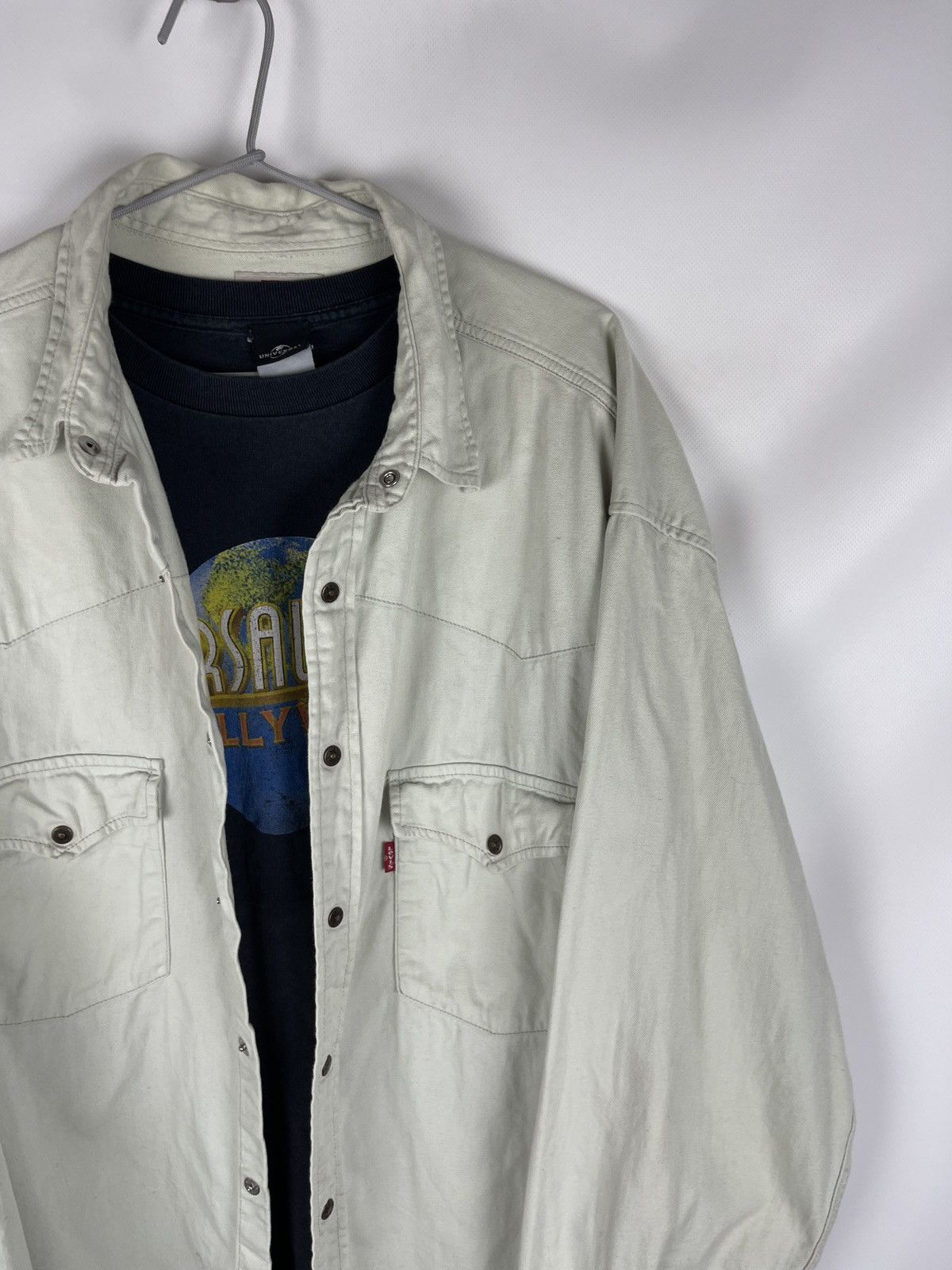 Levi's Levi’s vintage 90s beige denim shirt overshirt Size US XXL / EU 58 / 5 - 6 Thumbnail