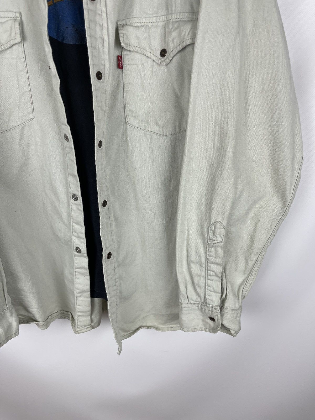 Levi's Levi’s vintage 90s beige denim shirt overshirt Size US XXL / EU 58 / 5 - 5 Thumbnail