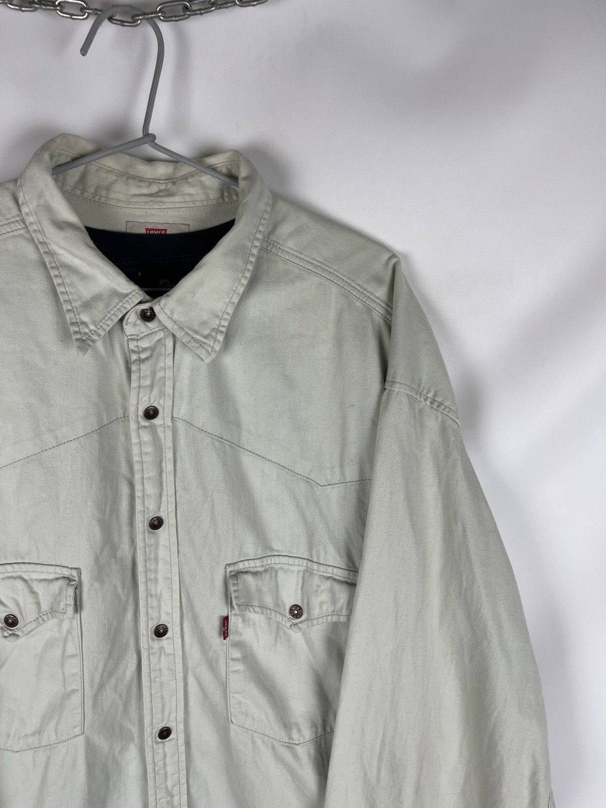 Levi's Levi’s vintage 90s beige denim shirt overshirt Size US XXL / EU 58 / 5 - 13 Thumbnail