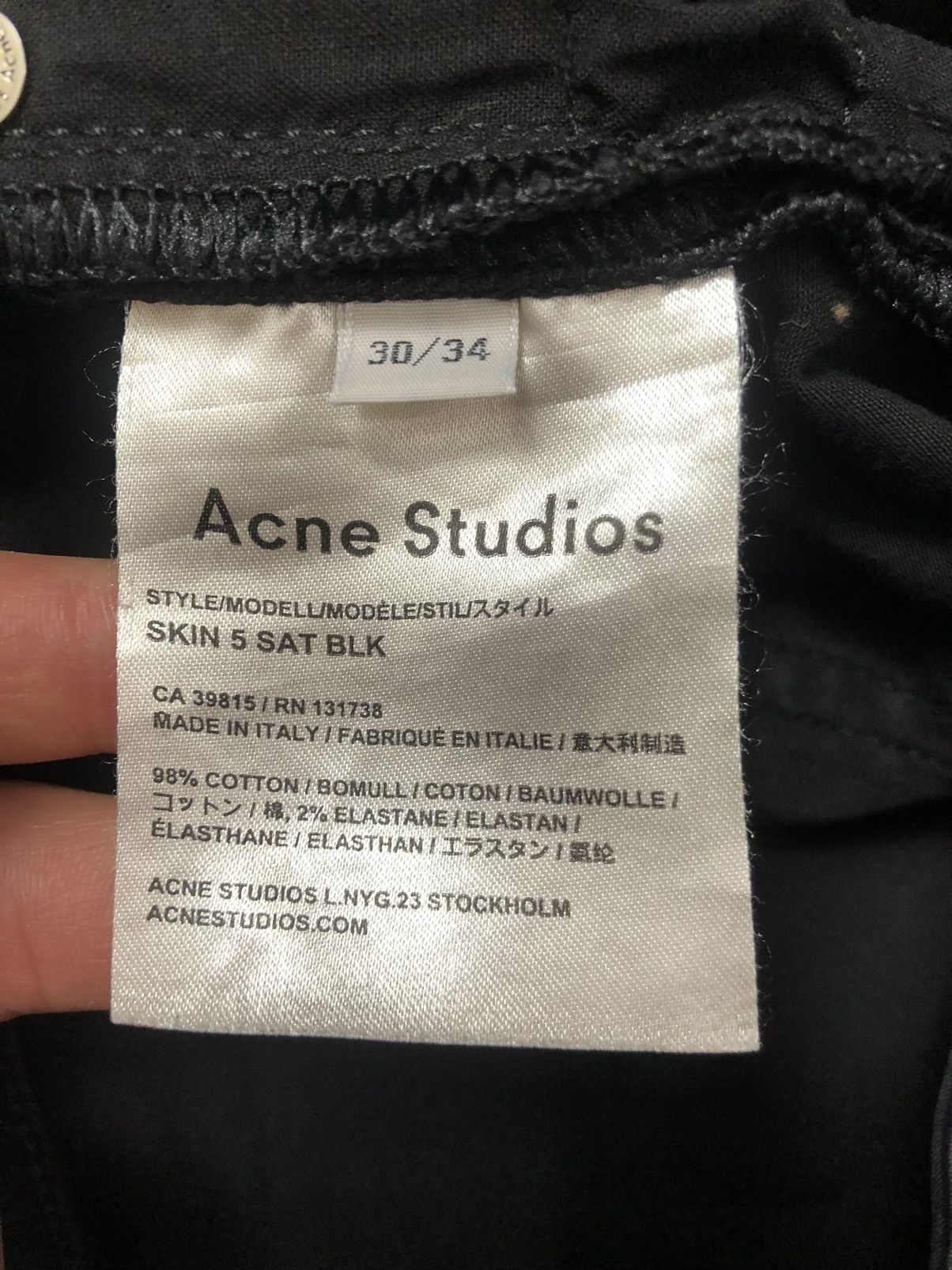Acne Studios Acne studios black denim pants Size US 30 / EU 46 - 5 Thumbnail