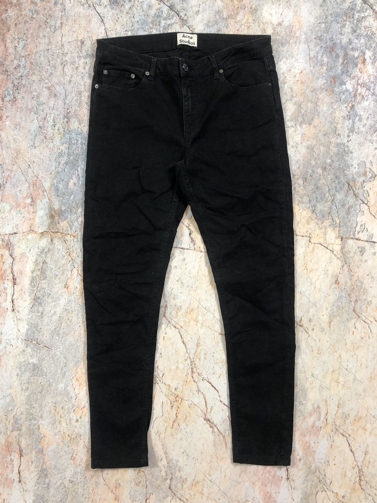 パンツ acnestudios 1992 faded black 29/30 Acne Studios Acne Studios 1992 Faded Black Distressed Denim