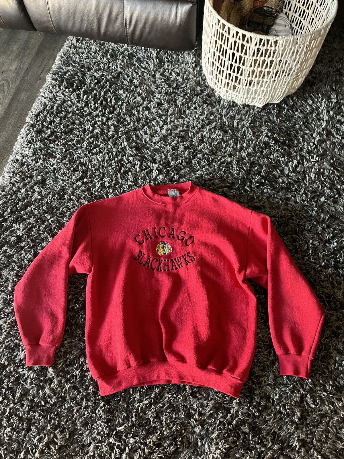 Vintage Chicago Blackhawks embroidered sweatshirt