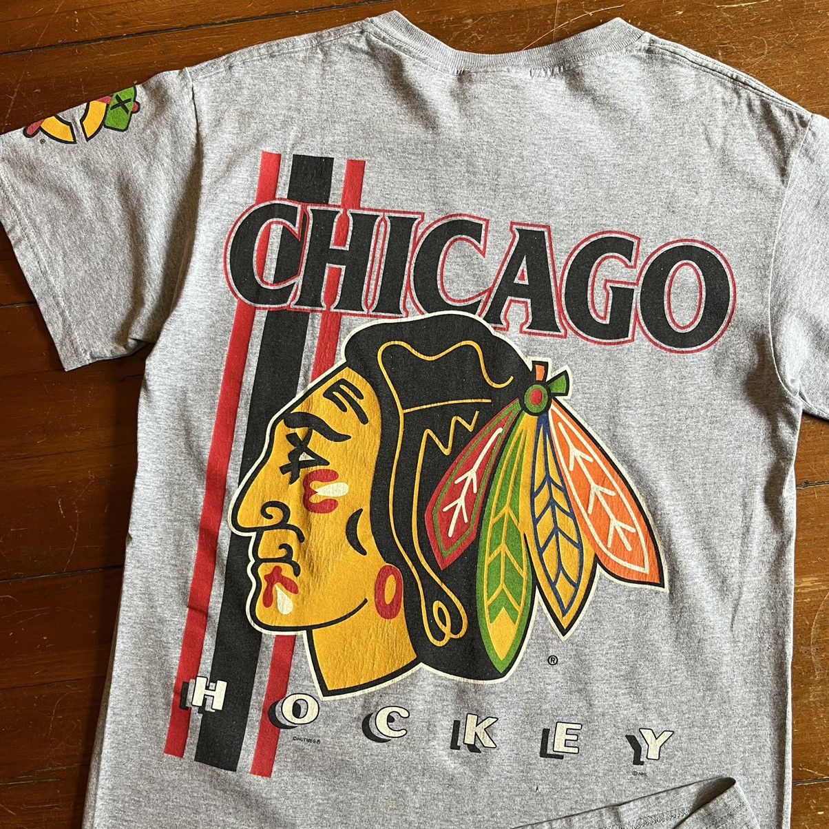 NHL Vintage Chicago T-Shirt Blackhawks NHL Size S AOP Size US M / EU 48-50 / 2 - 4 Thumbnail