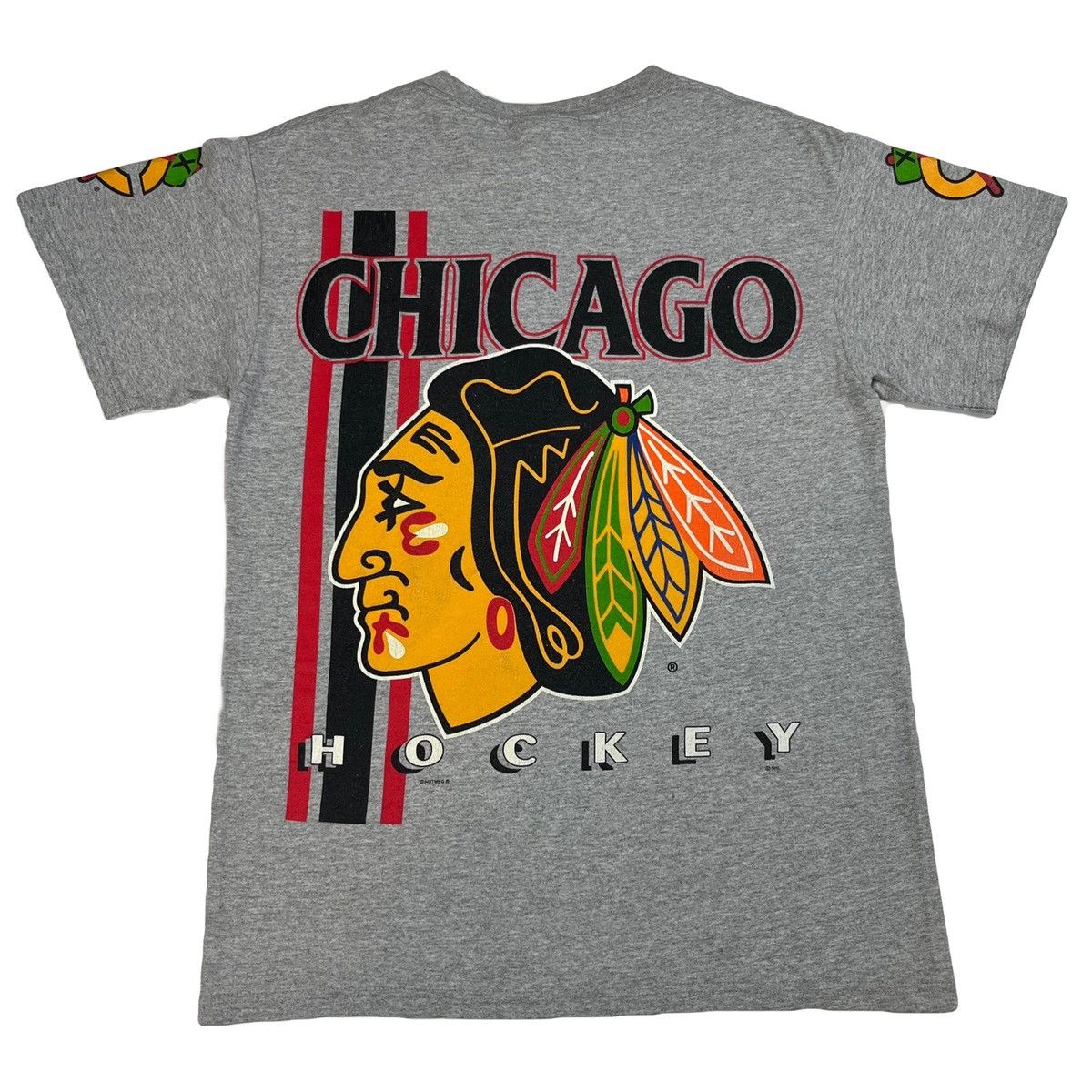 NHL Vintage Chicago T-Shirt Blackhawks NHL Size S AOP Size US M / EU 48-50 / 2 - 2 Thumbnail