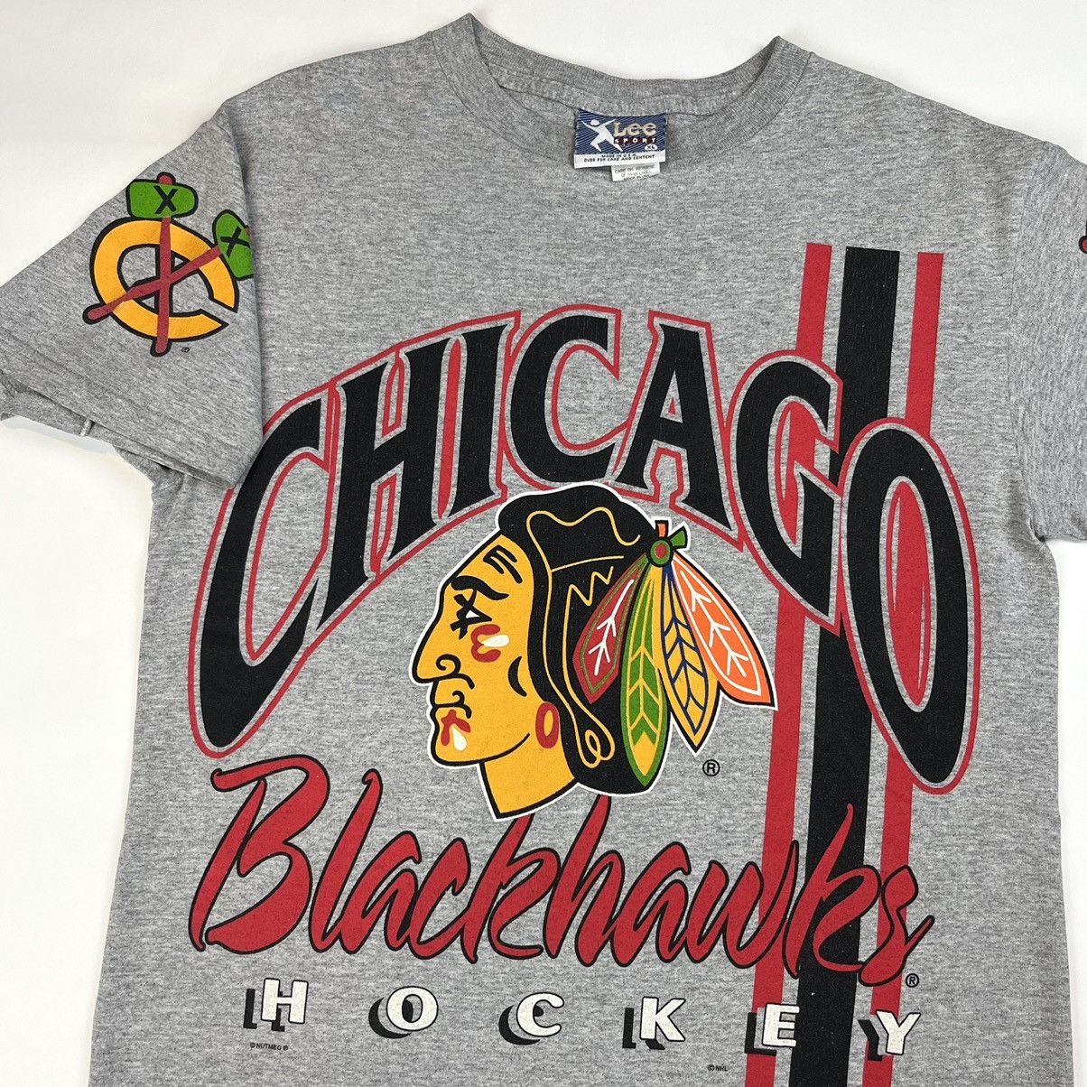 NHL Vintage Chicago T-Shirt Blackhawks NHL Size S AOP Size US M / EU 48-50 / 2 - 5 Thumbnail