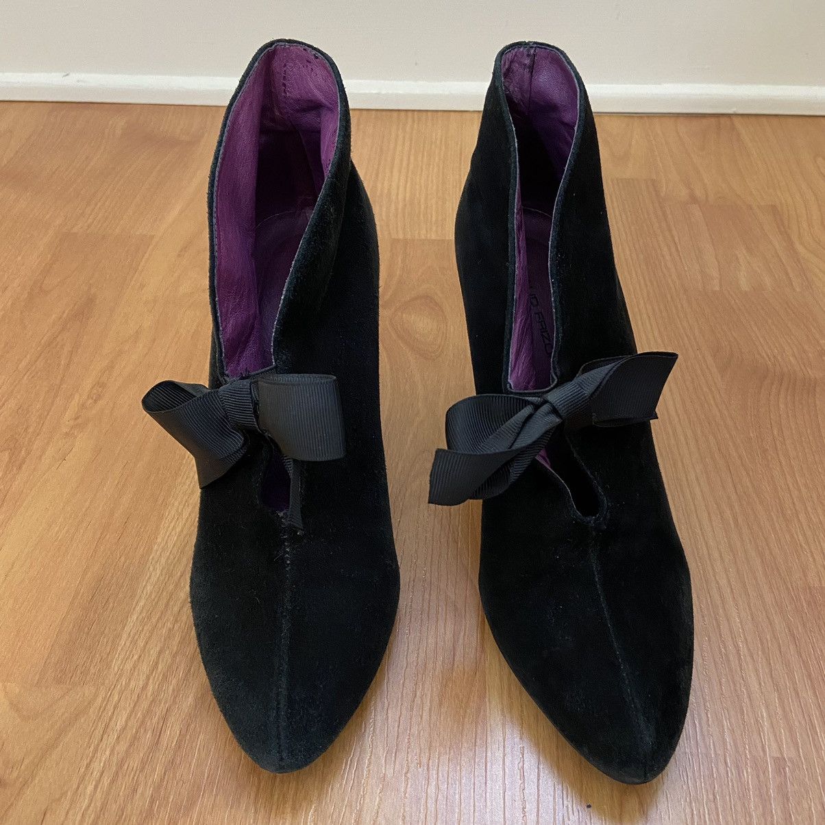 Vintage Maud Frizon Women’s Black Bow High Heels Size 37