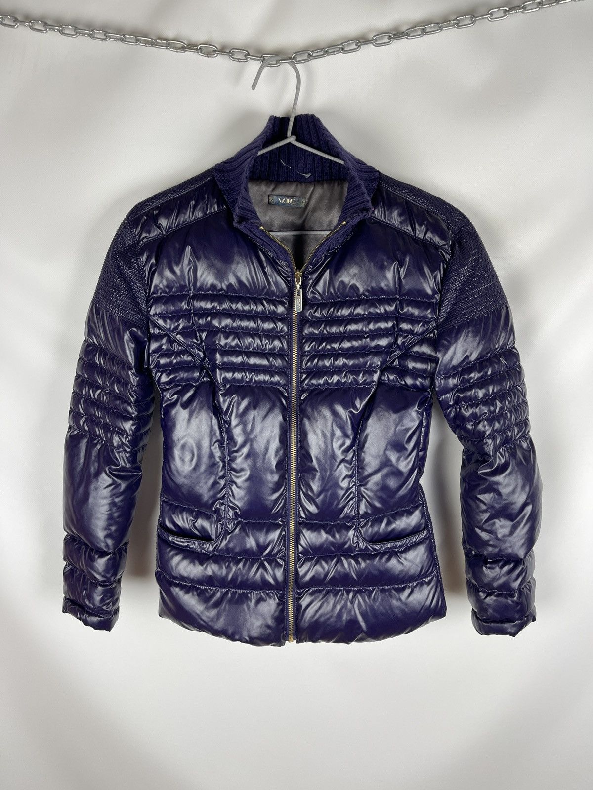 Versace Jeans Couture Versace Jeans Couture VJC nylon wool quilted down jacket Size S / US 4 / IT 40 - 1 Thumbnail