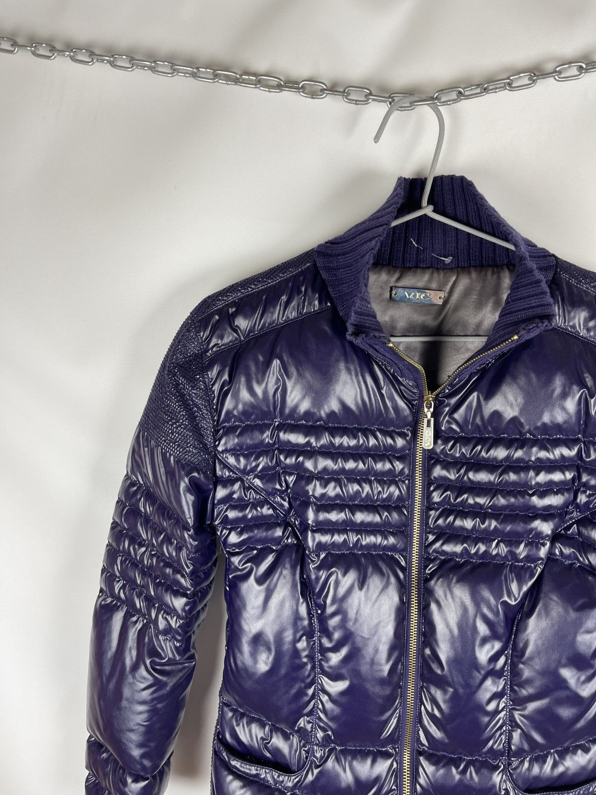 Versace Jeans Couture Versace Jeans Couture VJC nylon wool quilted down jacket Size S / US 4 / IT 40 - 2 Thumbnail