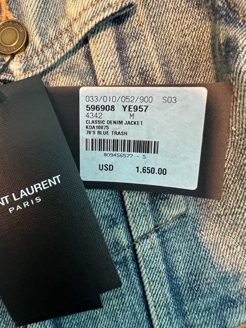 Saint Laurent Paris SAINT LAURENT DENIM JACKET Size US M / EU 48-50 / 2 - 4 Thumbnail