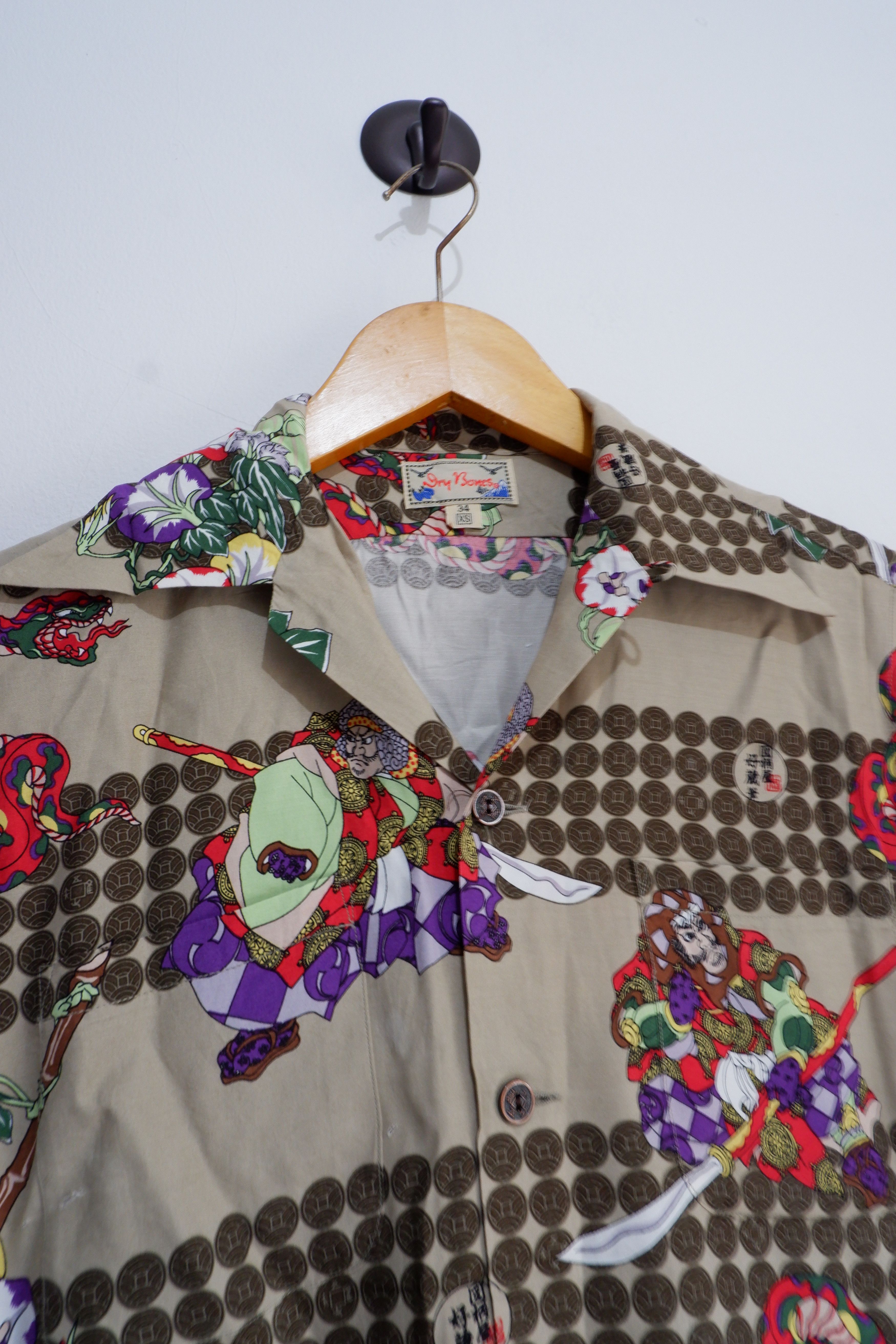Dry Bones Vintage Dry Bones Rayon Hawaiian Shirt Size US XS / EU 42 / 0 - 3 Thumbnail
