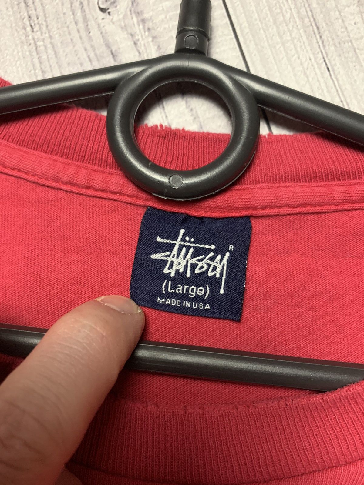 Stussy × Vintage Vintage Stussy USA long sleeve big logo rare distressed L Size US L / EU 52-54 / 3 - 6 Thumbnail