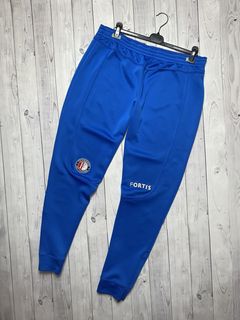 Reebok Spellout Logo Cuffed Leg Windpants Tracksuit Bottom Size S Unisex  Rare Vintage 00s Blue 