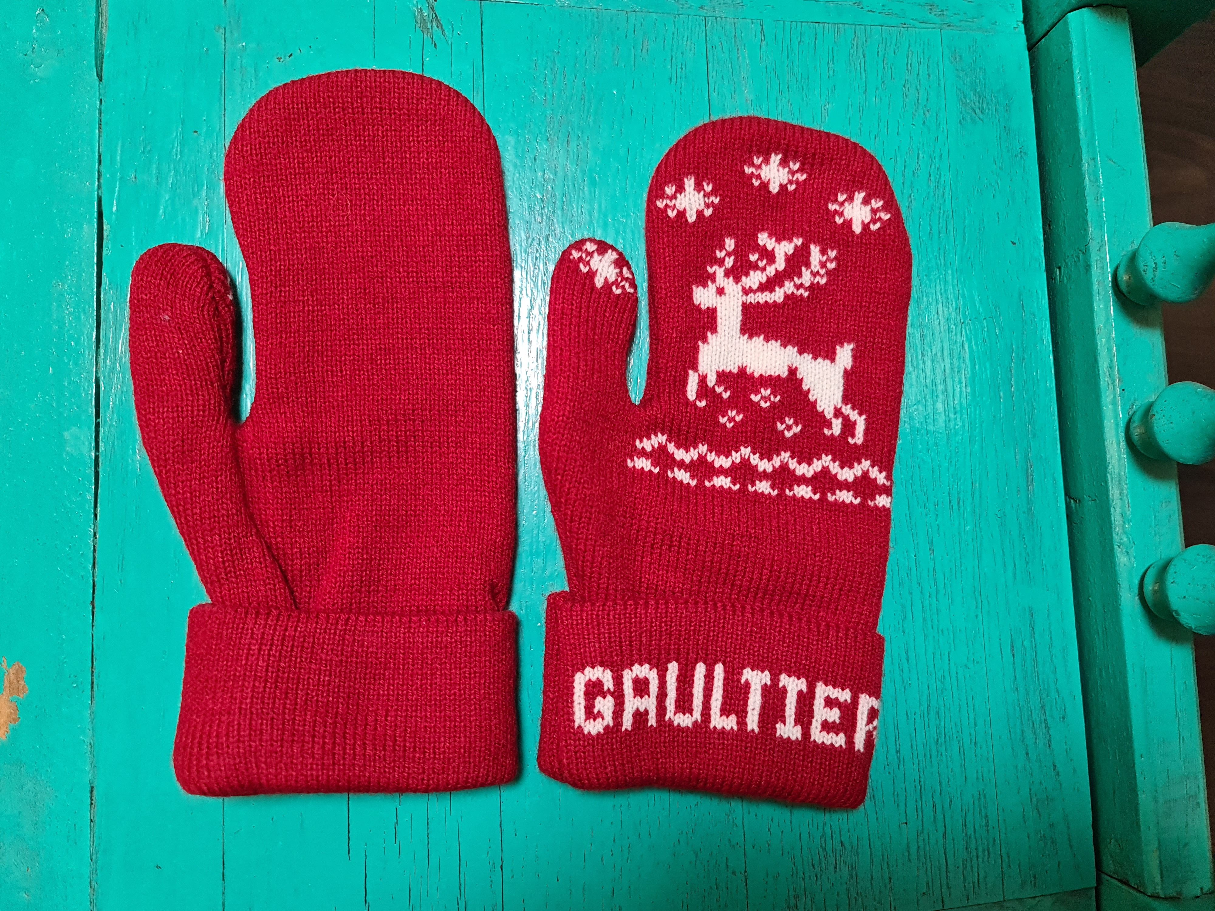 Jean Paul Gaultier Jean Paul Gaultier gloves ❄ Christmas Deer 🦌 Size ONE SIZE - 4 Thumbnail