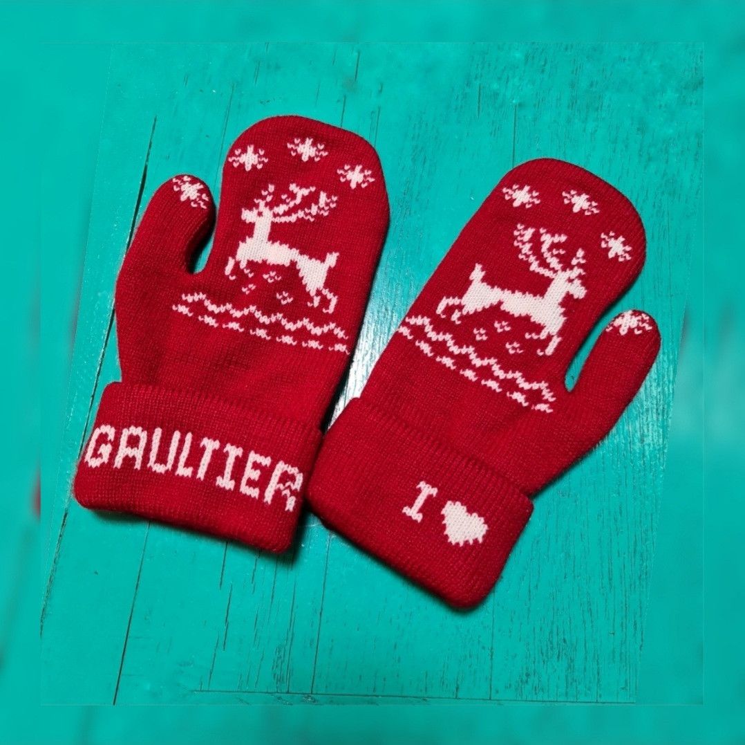 Jean Paul Gaultier Jean Paul Gaultier gloves ❄ Christmas Deer 🦌 Size ONE SIZE - 1 Thumbnail