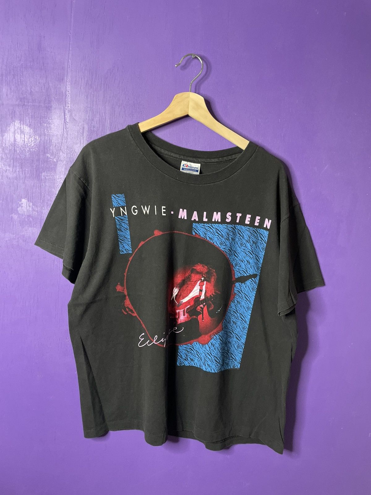 Band Tees × Vintage Vintage Yngwie Malmsteen eclipse tour