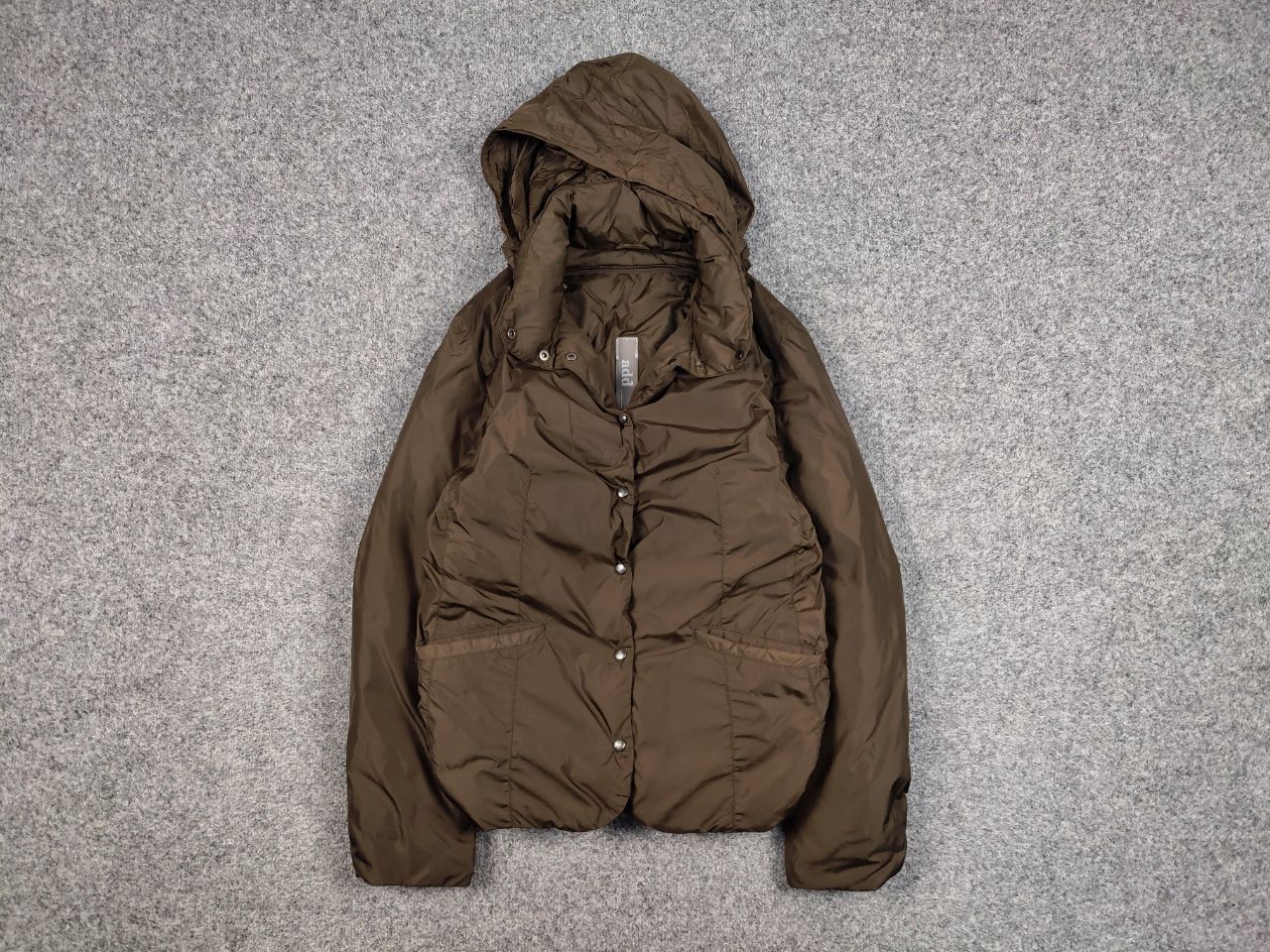 Add Add Designer Premium Brown Nylon Down for women Jacket Size S / US 4 / IT 40 - 1 Thumbnail