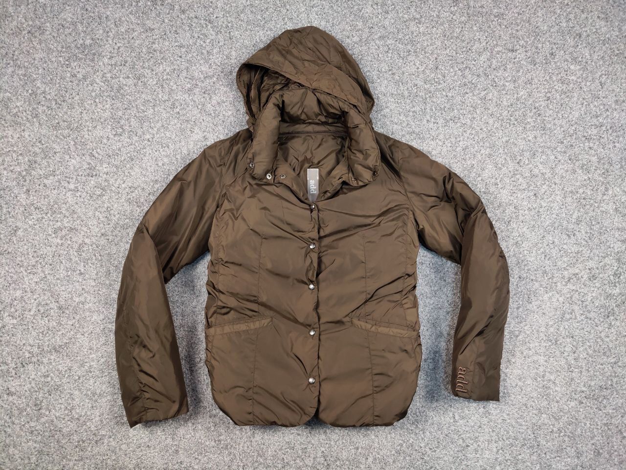 Add Add Designer Premium Brown Nylon Down for women Jacket Size S / US 4 / IT 40 - 16 Thumbnail