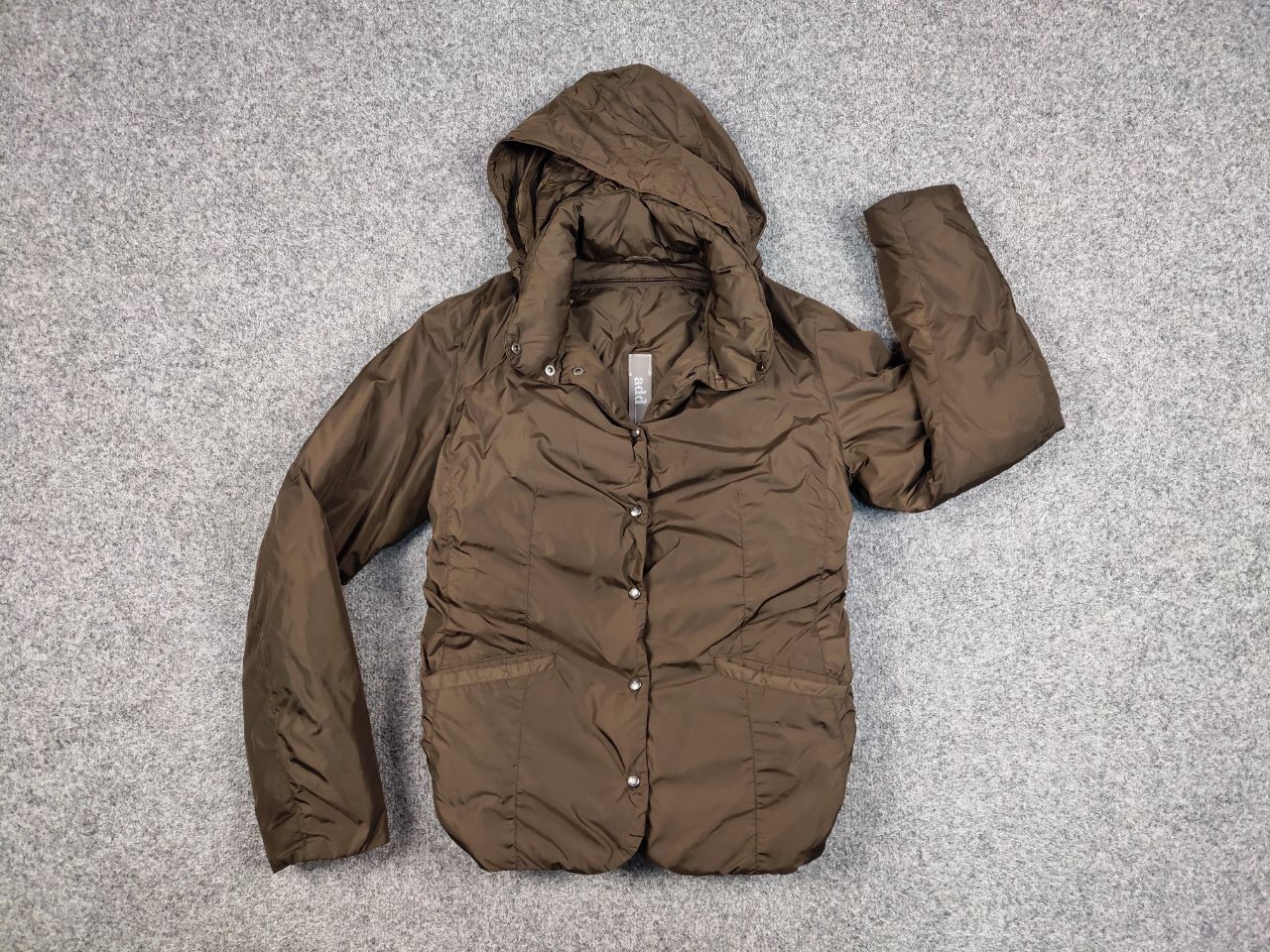 Add Add Designer Premium Brown Nylon Down for women Jacket Size S / US 4 / IT 40 - 15 Thumbnail