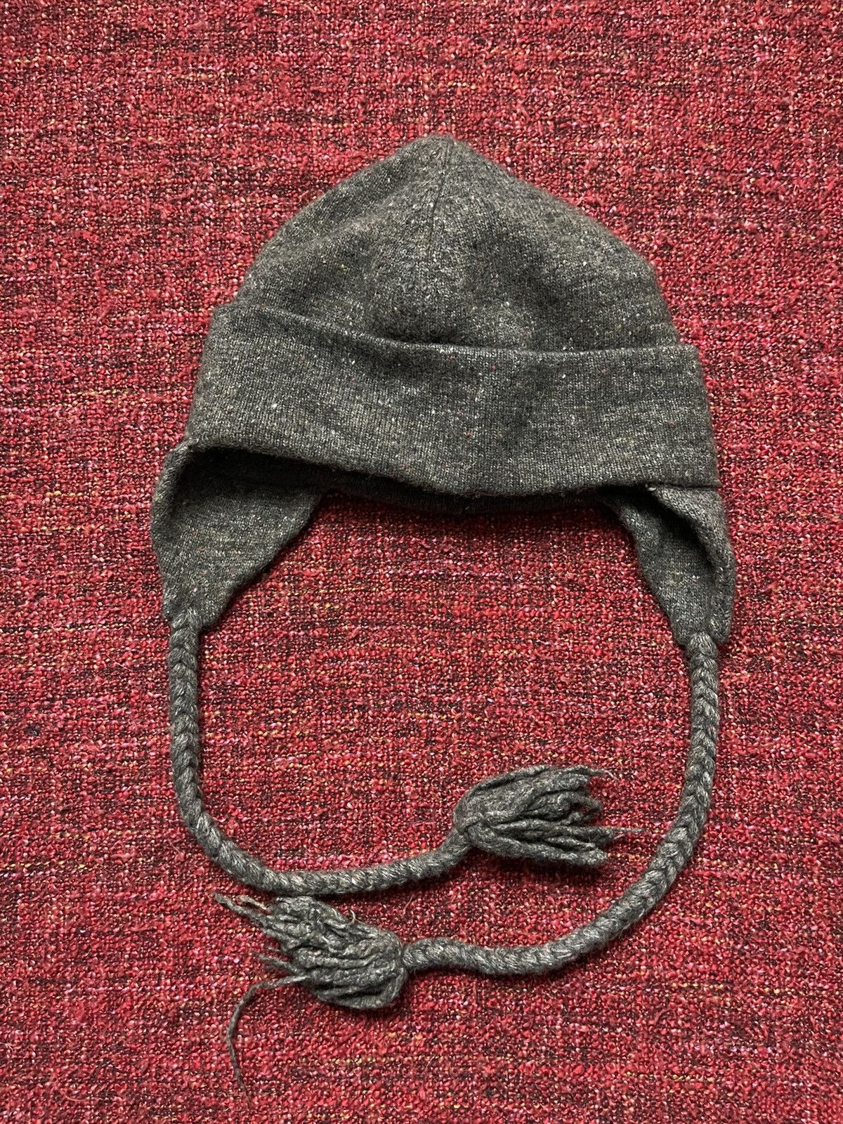 Allsaints × Designer Allsaints avant garde trapper / checker beanie Viking style Size ONE SIZE - 2 Thumbnail
