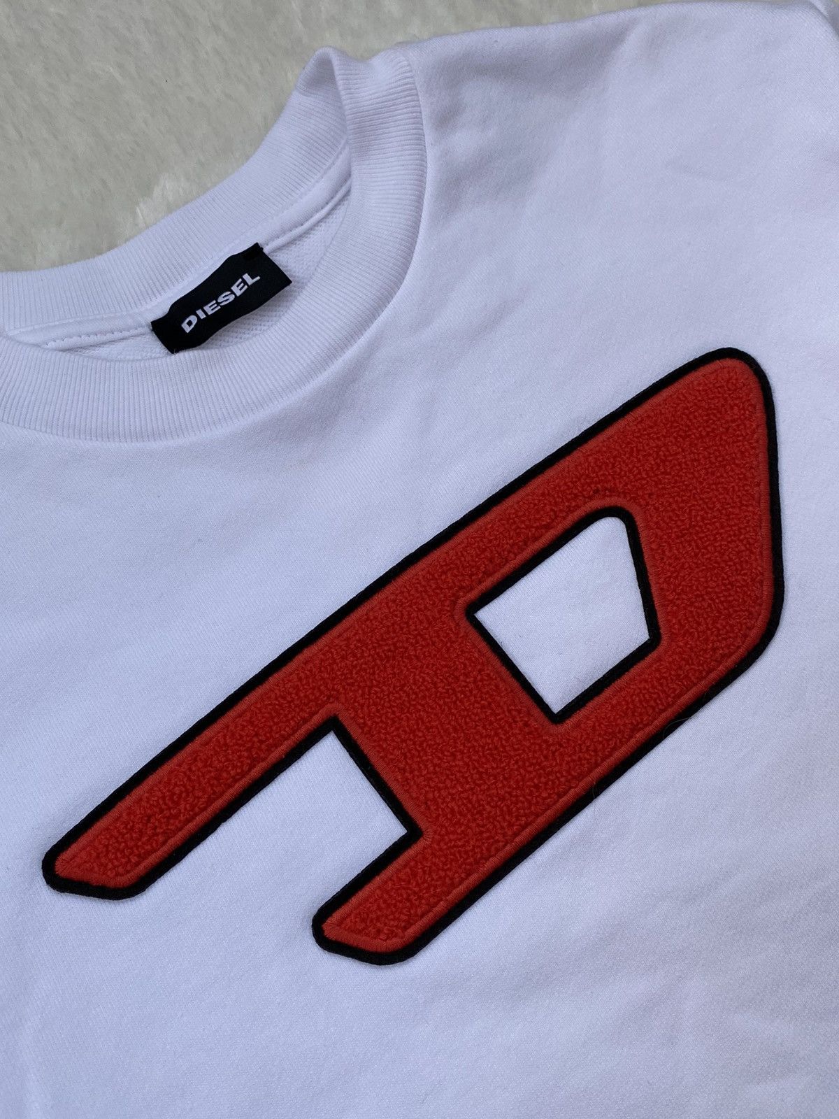 Diesel Diesel White Sweatshirt Big Logo Size XS / US 0-2 / IT 36-38 - 2 Thumbnail