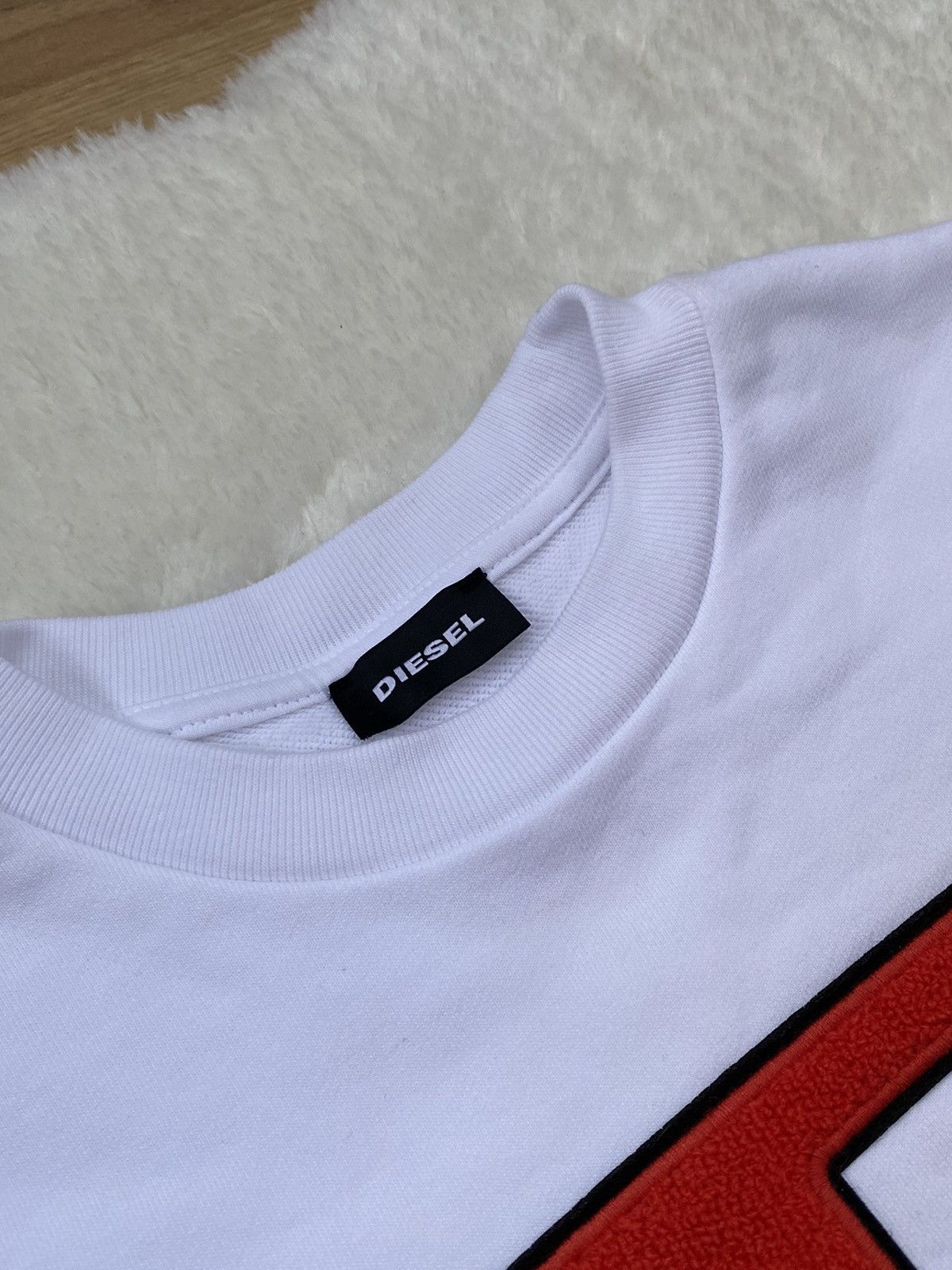 Diesel Diesel White Sweatshirt Big Logo Size XS / US 0-2 / IT 36-38 - 3 Thumbnail