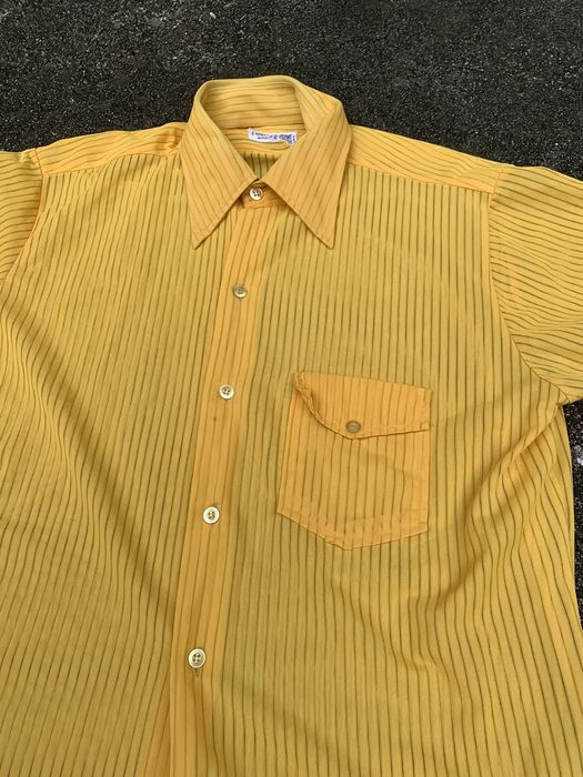 Pale Yellow Stone Button Shirt main image 0