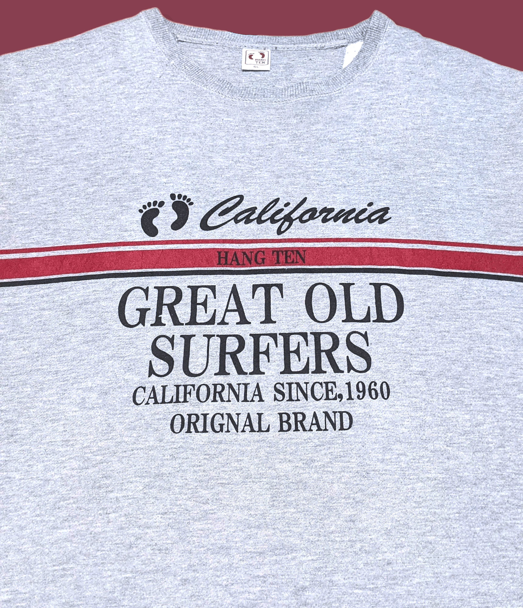 Hang Ten × Vintage Vintage Hang Ten Surfboards California Logo Sweatshirt Size US XXL / EU 58 / 5 - 3 Thumbnail
