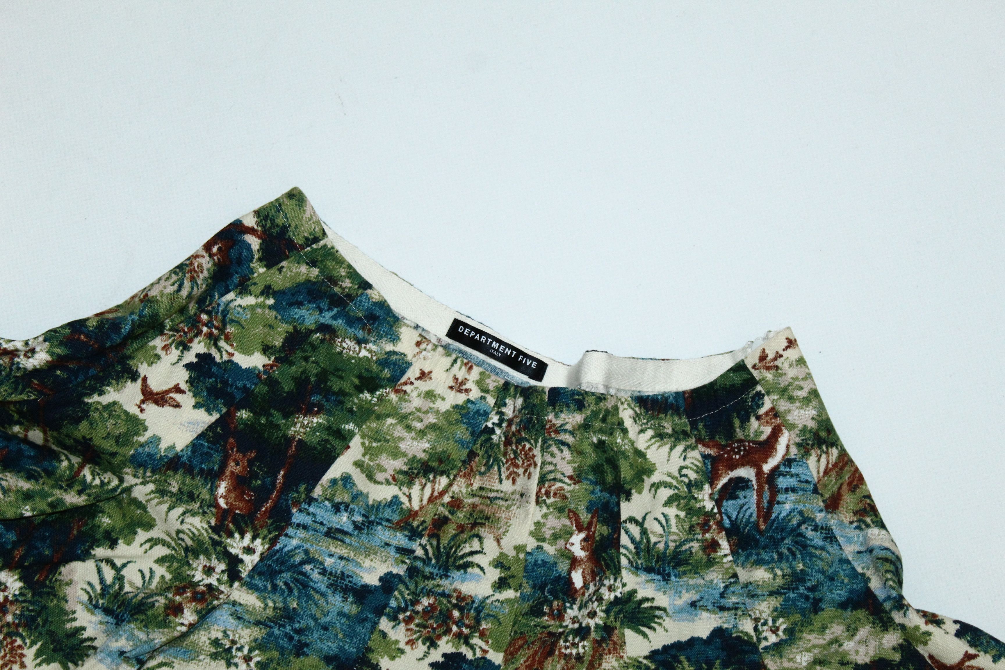 DEPARTMENT5 Department 5 cotton blend nature printed pleated skirt Size 25" / US 0 / IT 36 - 6 Thumbnail
