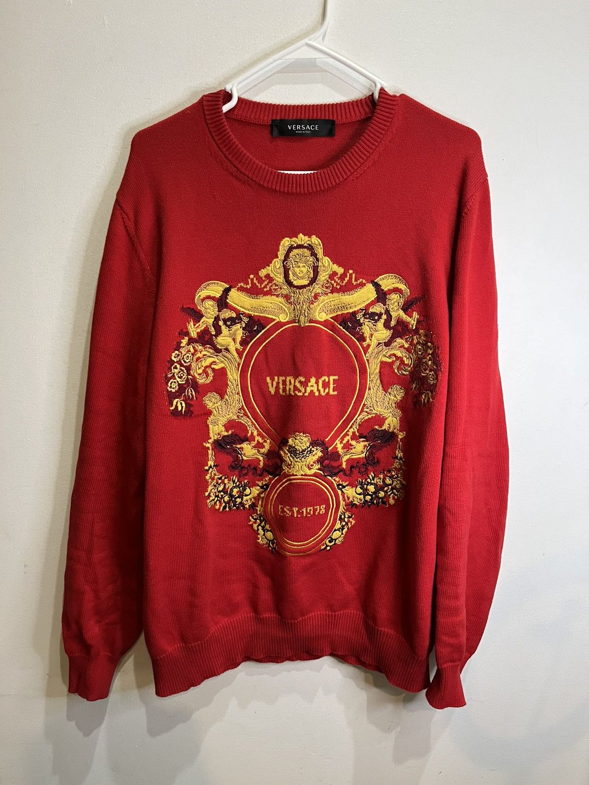 Versace Burgundy Sweatshirts