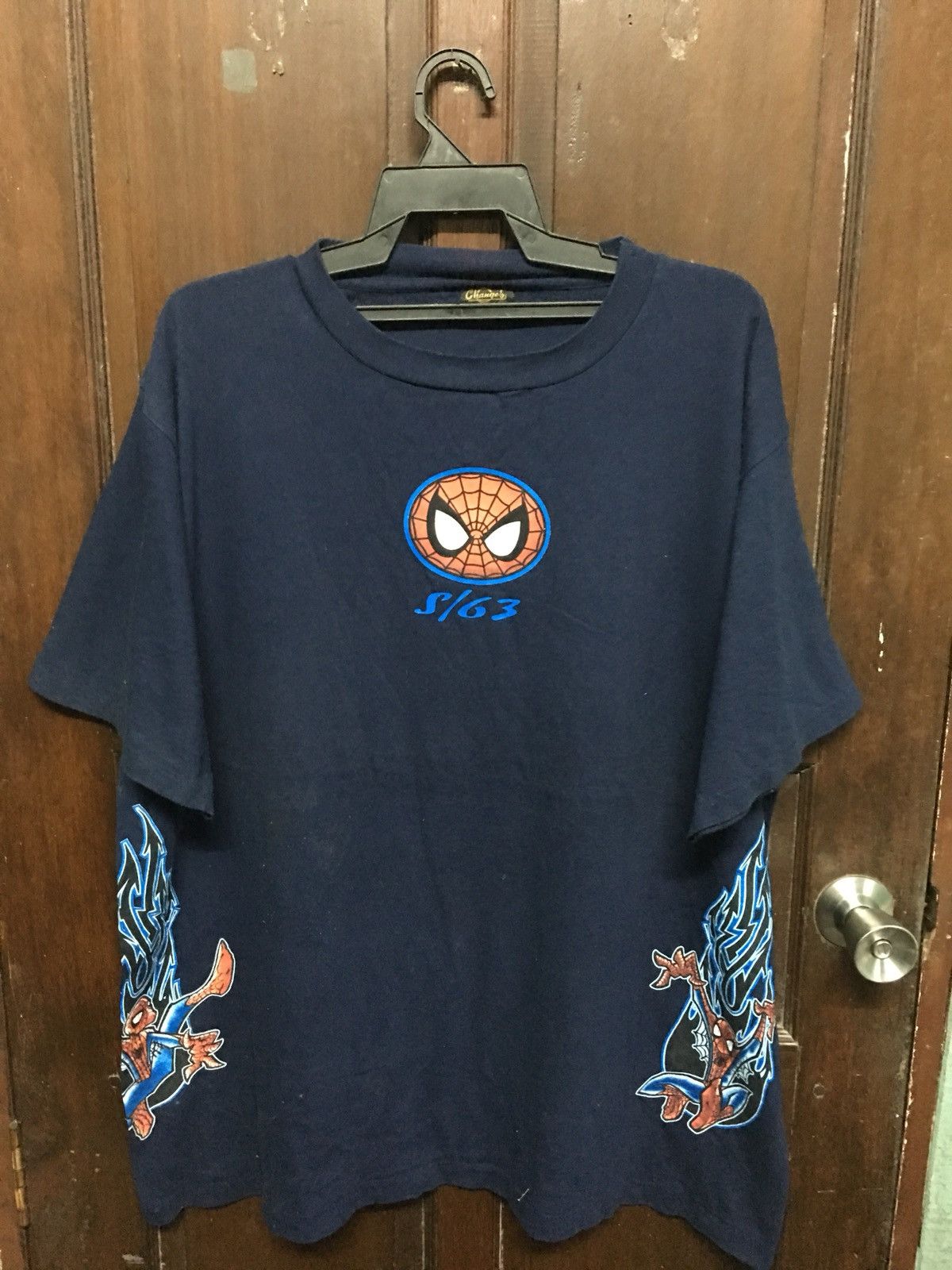 Marvel Comics Rare Vintage SPIDERMEN nice Design Made In Usa Size US XL / EU 56 / 4 - 1 Thumbnail