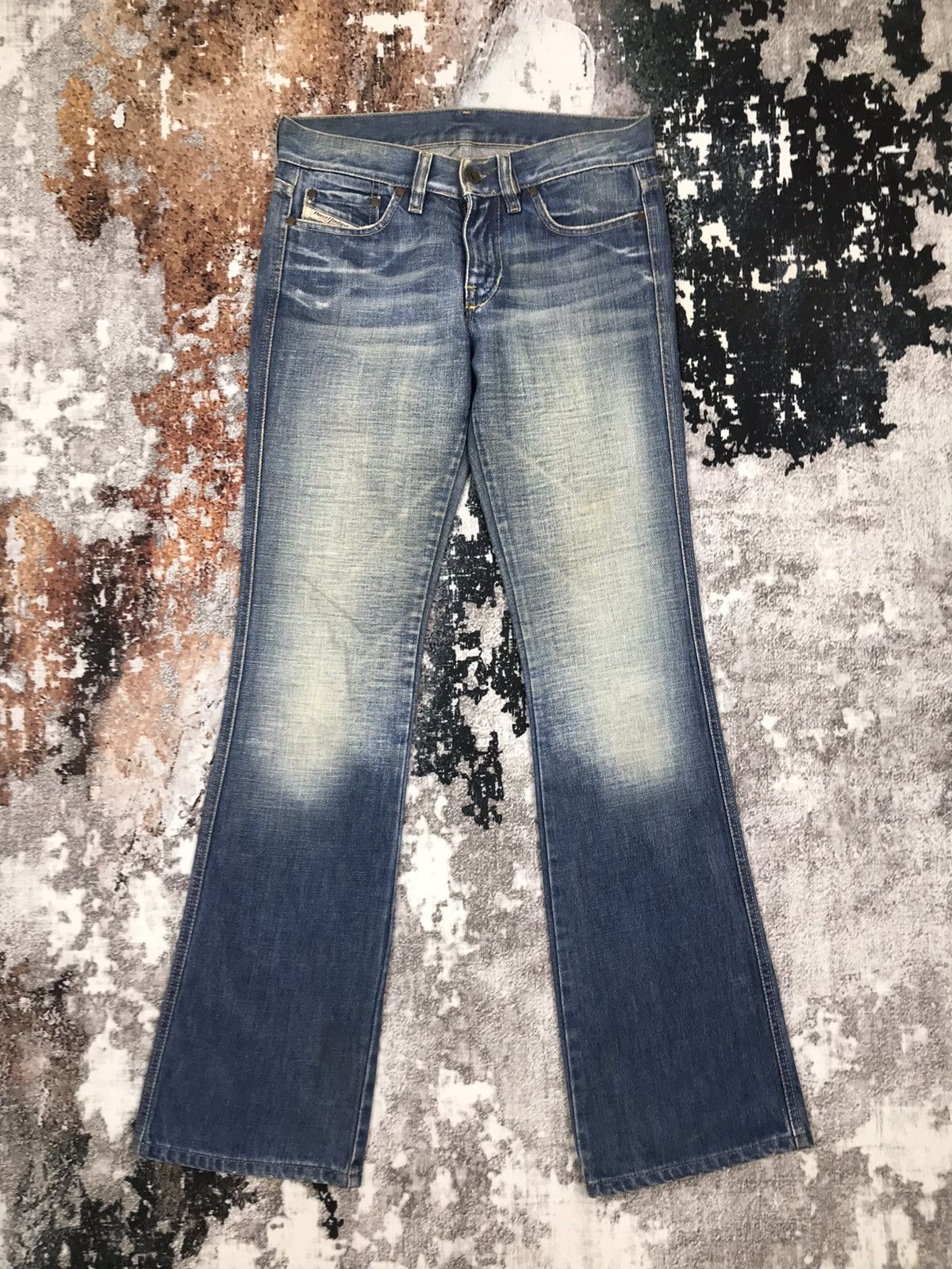 Diesel × Vintage Vintage Italian Diesel Flare Light Wash Denim Jeans Size 29" - 1 Thumbnail