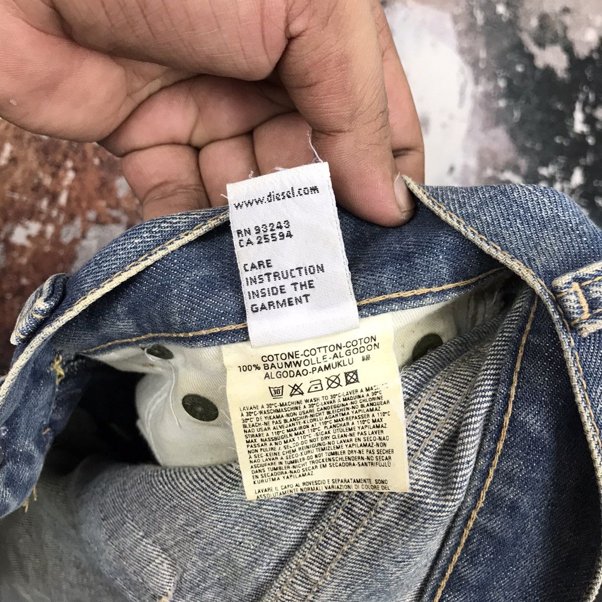 Diesel × Vintage Vintage Italian Diesel Flare Light Wash Denim Jeans Size 29" - 14 Thumbnail