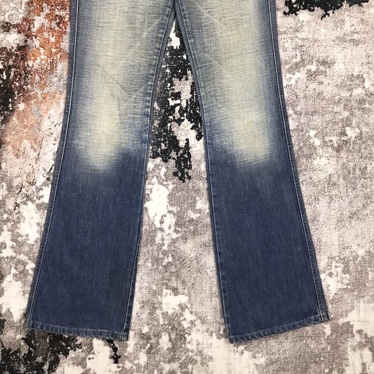 Diesel × Vintage Vintage Italian Diesel Flare Light Wash Denim Jeans Size 29" - 5 Thumbnail