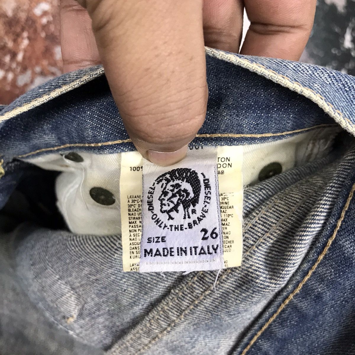Diesel × Vintage Vintage Italian Diesel Flare Light Wash Denim Jeans Size 29" - 13 Thumbnail