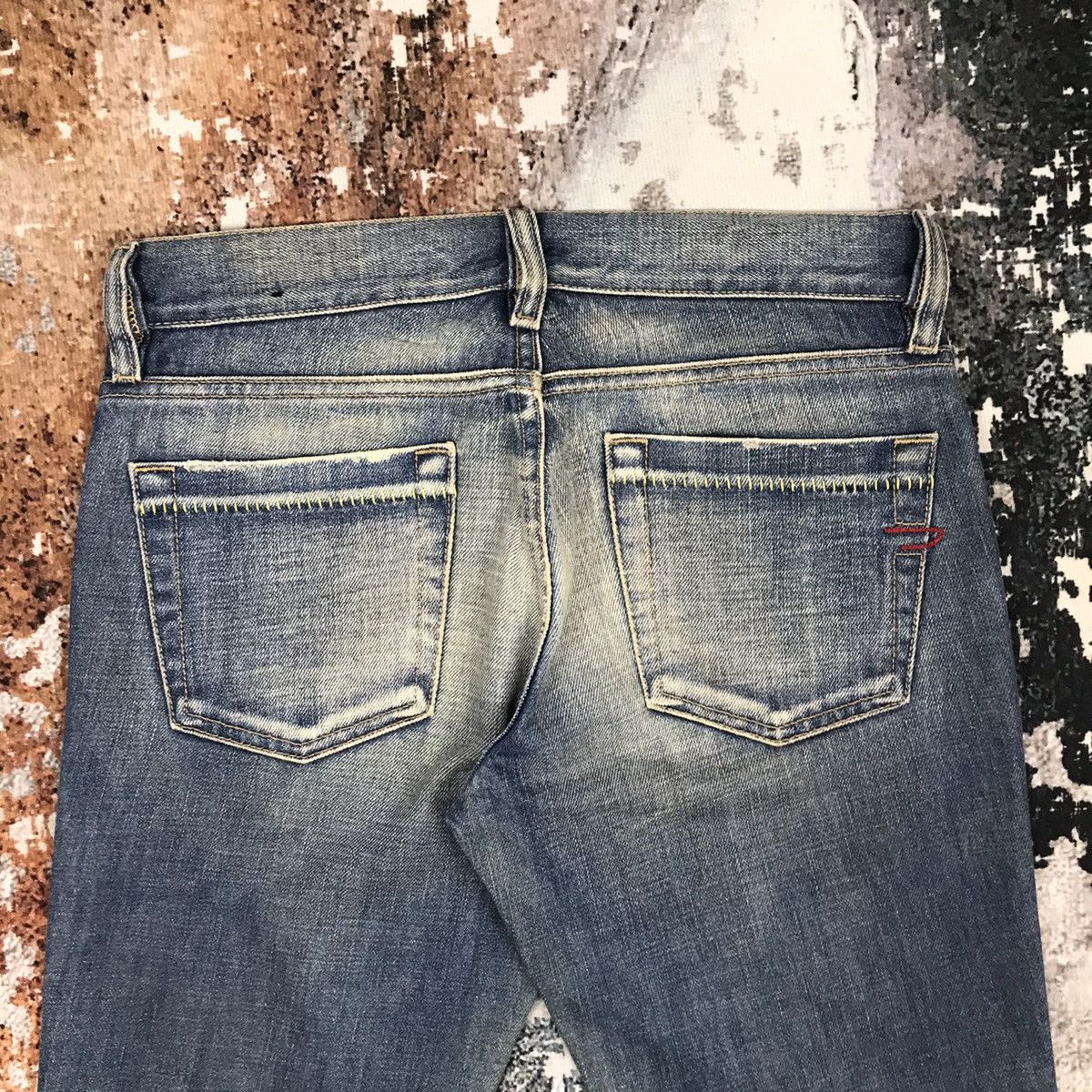 Diesel × Vintage Vintage Italian Diesel Flare Light Wash Denim Jeans Size 29" - 8 Thumbnail