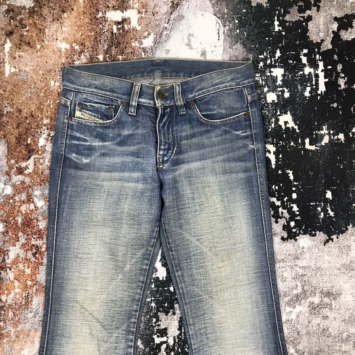 Diesel × Vintage Vintage Italian Diesel Flare Light Wash Denim Jeans Size 29" - 2 Thumbnail