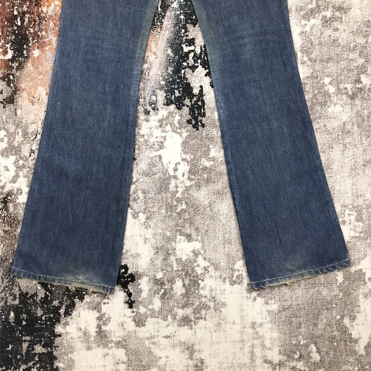 Diesel × Vintage Vintage Italian Diesel Flare Light Wash Denim Jeans Size 29" - 10 Thumbnail