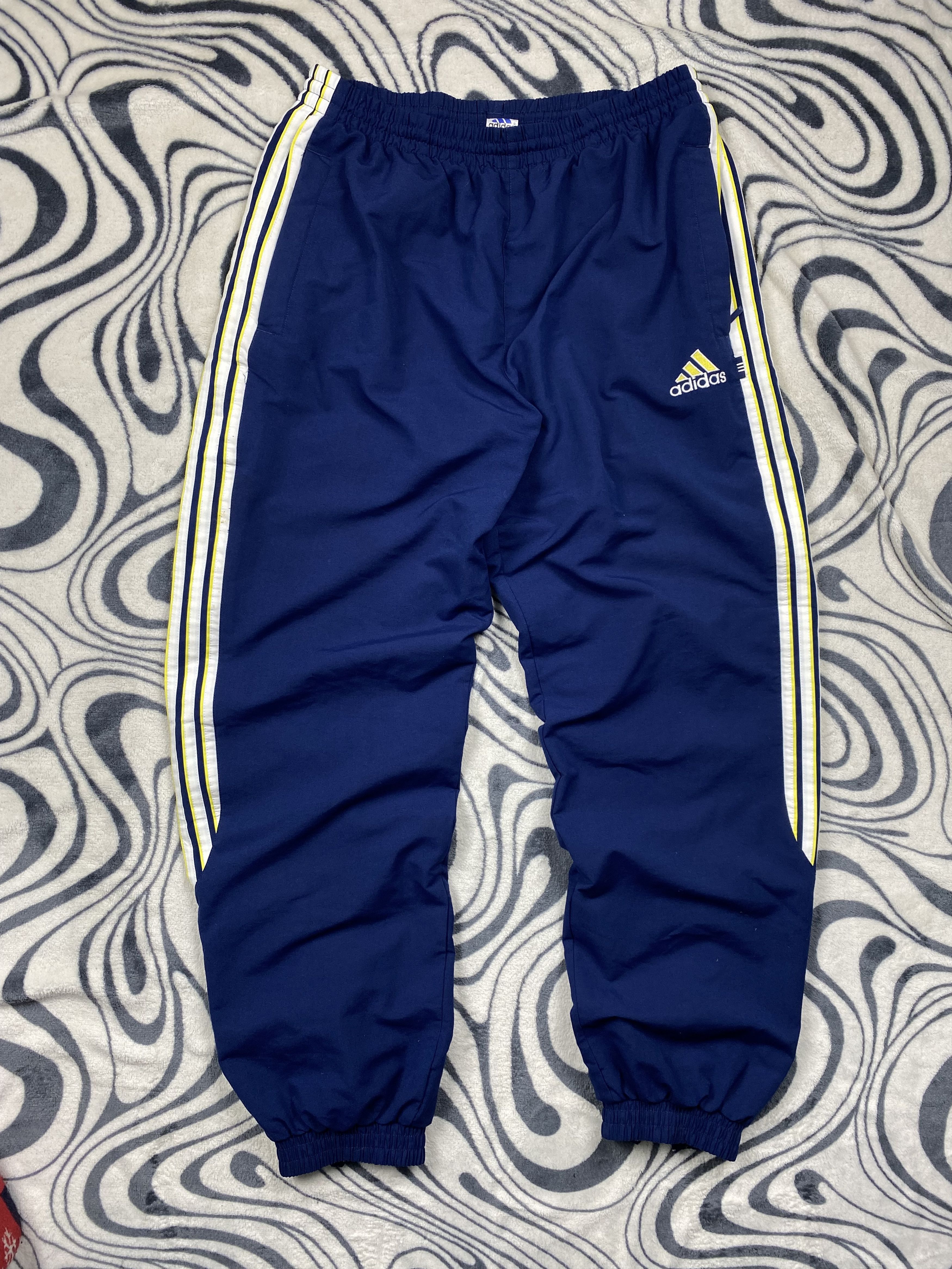 Adidas Adidas Vintage Mens Nylon Baggy Pants Y2K