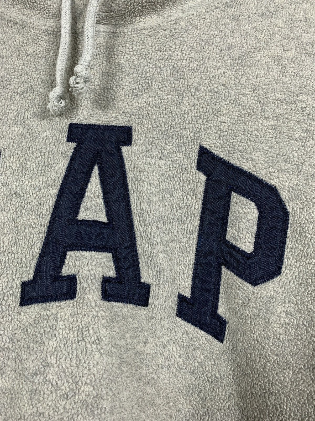 Gap Vintage GAP Oversized Big Logo Fleece Hoodie Made In Korea Size US S / EU 44-46 / 1 - 9 Thumbnail