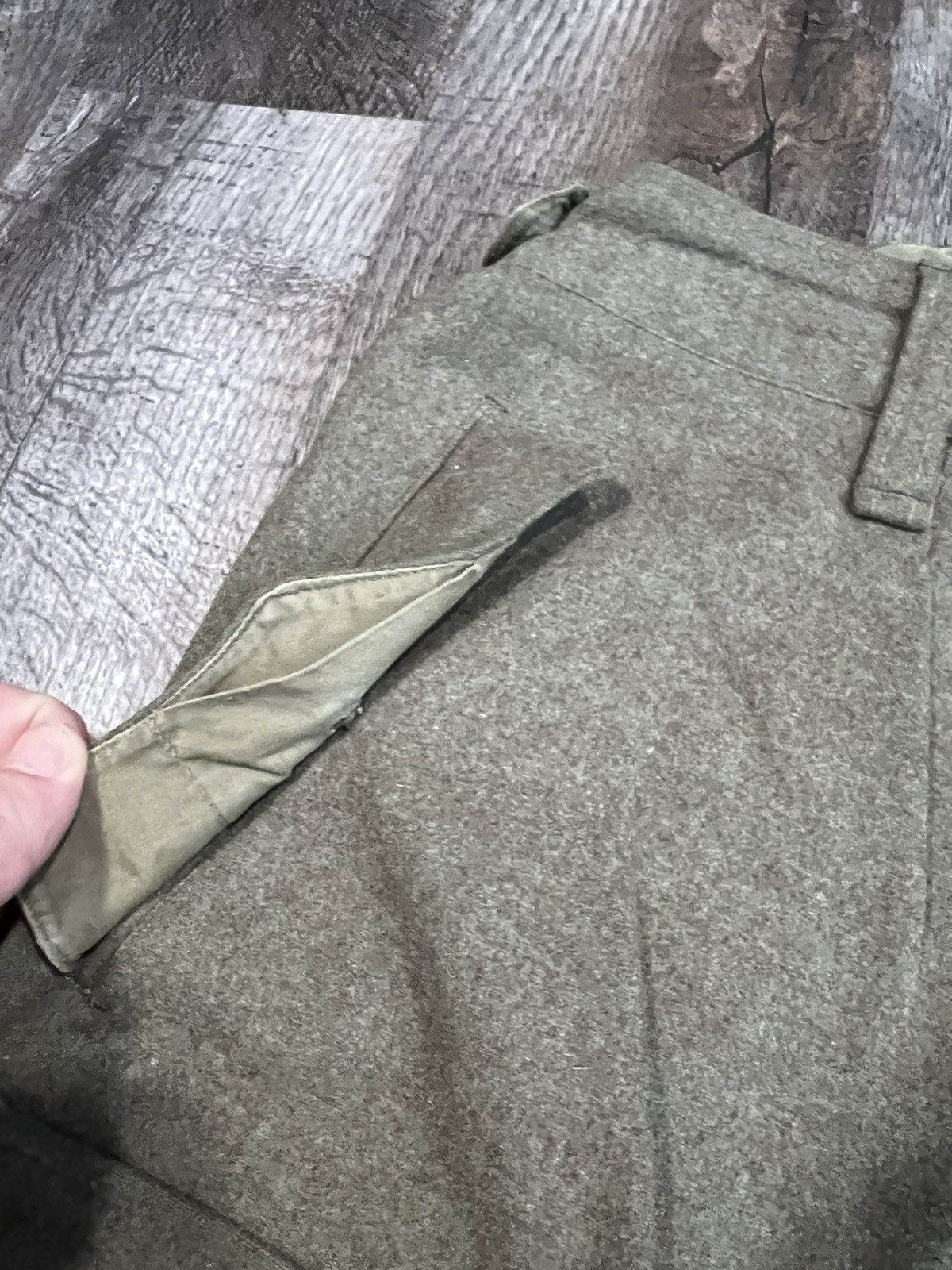 Vintage Vintage Army Wool Pants Size US 30 / EU 46 - 5 Thumbnail