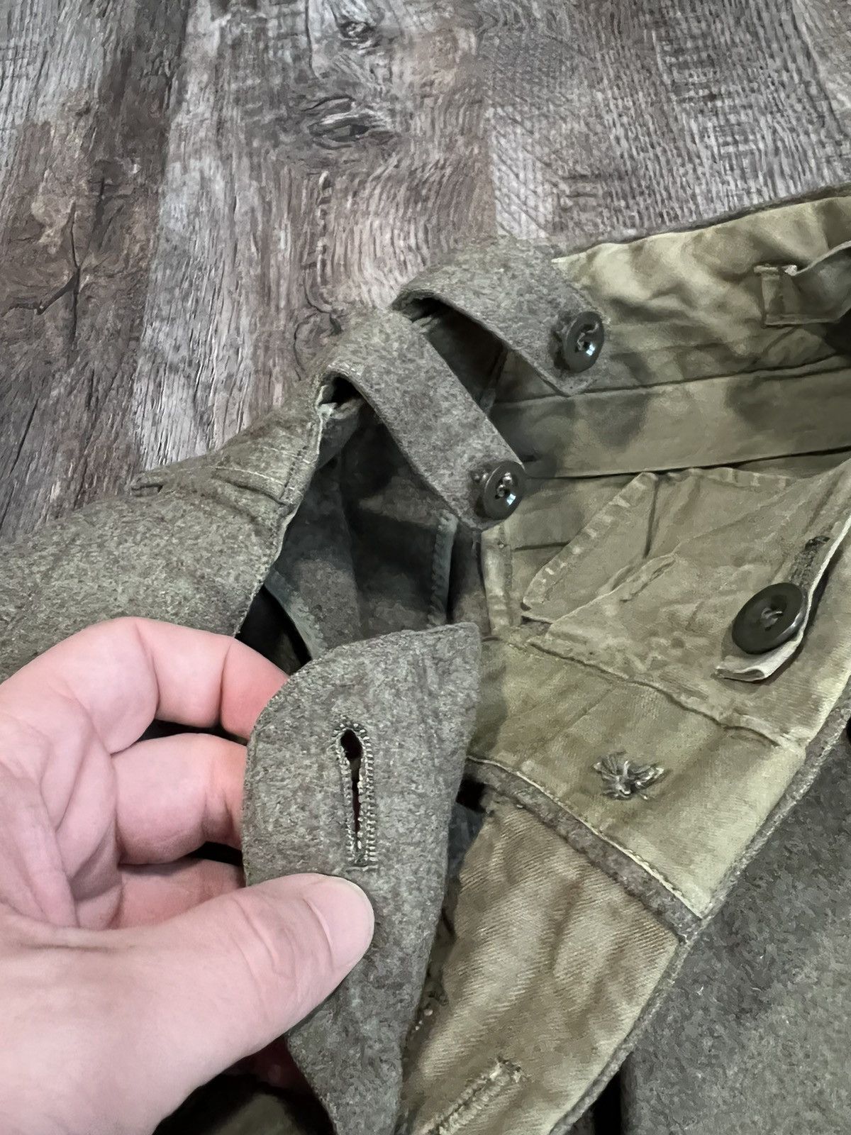 Vintage Vintage Army Wool Pants Size US 30 / EU 46 - 7 Thumbnail