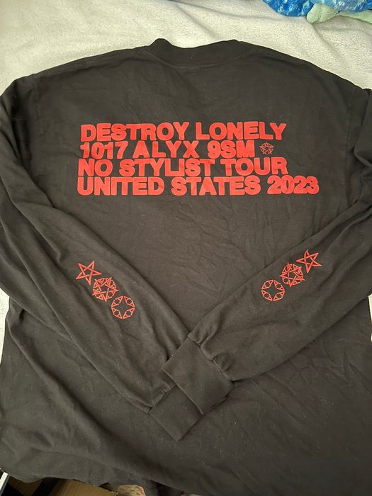 Alyx Destroy Lonely Alyx Long Sleeve Black Red | Grailed