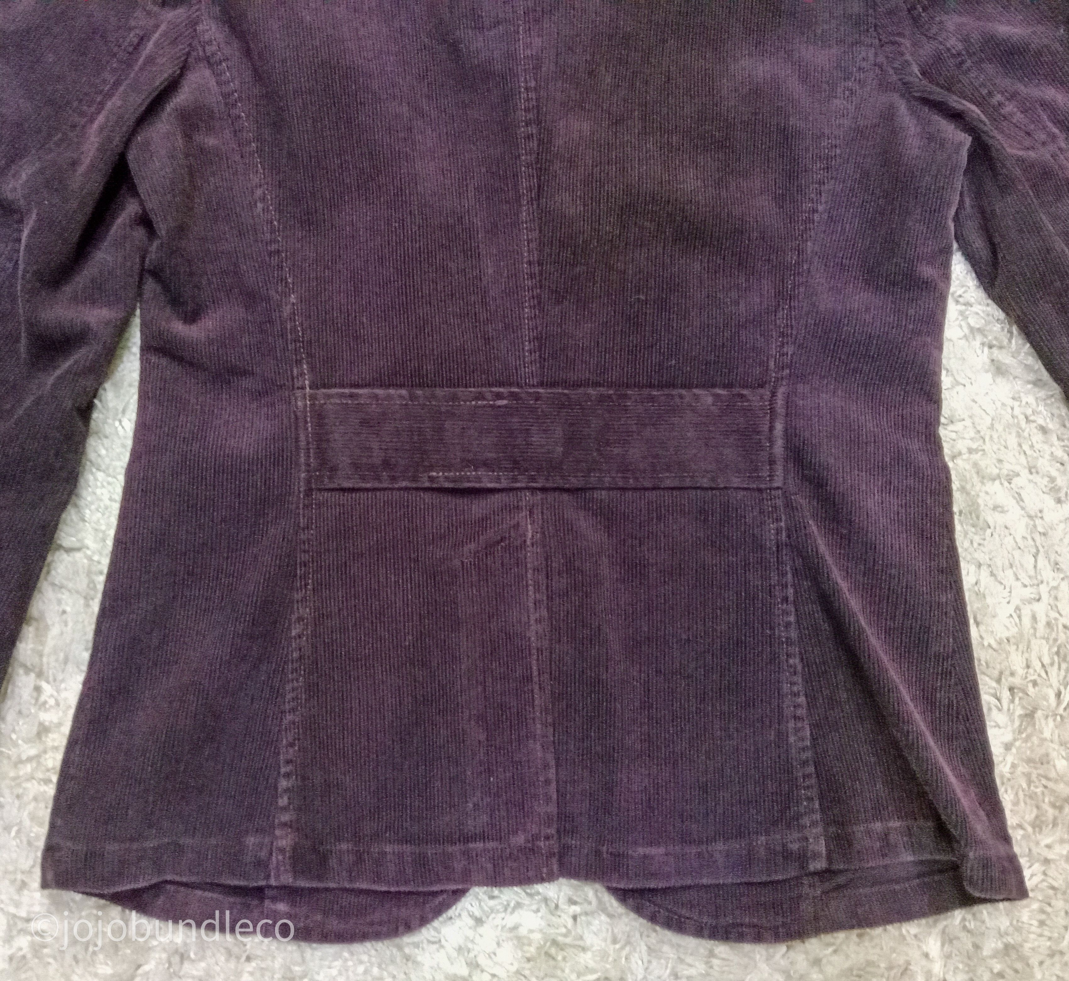 CABANE de ZUCCa Zucca Dark Purple Corduroy Blazer Size S / US 4 / IT 40 - 6 Thumbnail