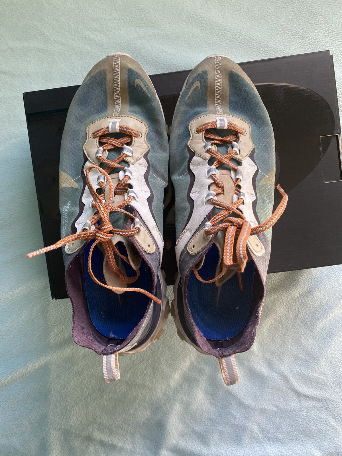 Nike × Undercover Undercover x React Element 87 Green Mist 2018 Size US 10.5 / EU 43-44 - 3 Thumbnail