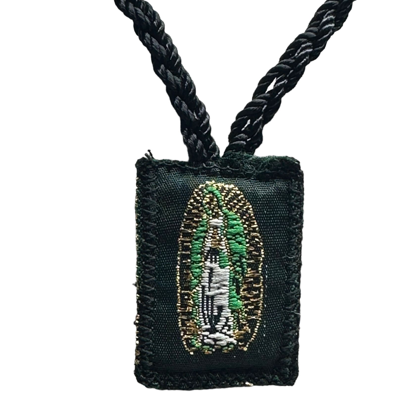 Handmade Small St Jude Our Lady of Guadalupe Black Rope Necklace NEW Size ONE SIZE - 3 Thumbnail