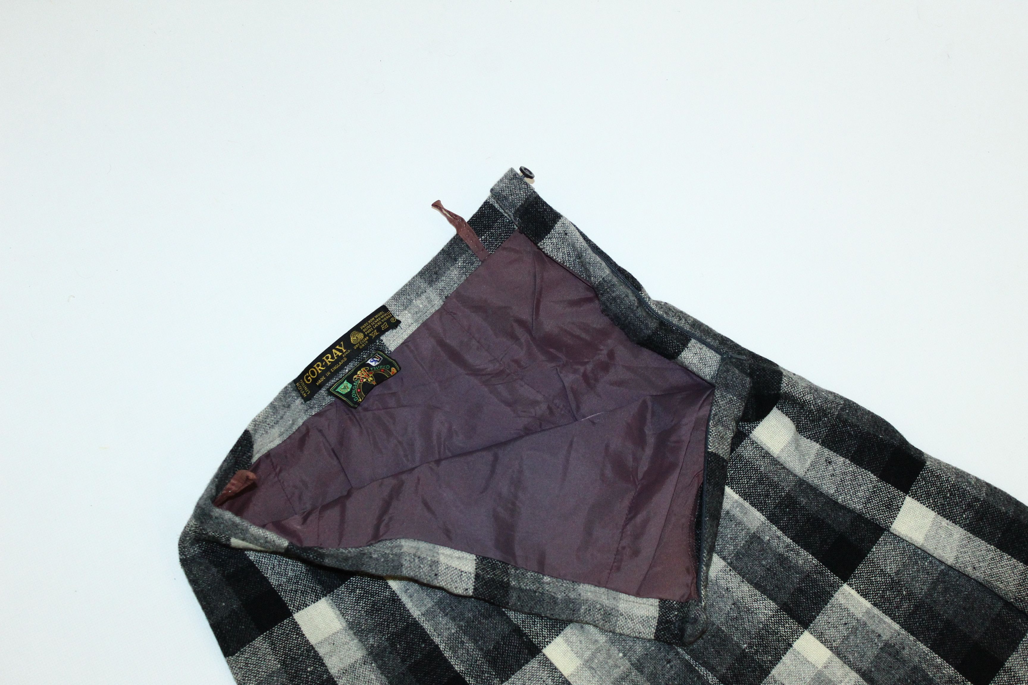 Donegal Tweed 💥VTG💥 Gor-Ray by Donegal Tweed Wool Tartan Kilt Skirt Size 30" / US 8 / IT 44 - 5 Thumbnail